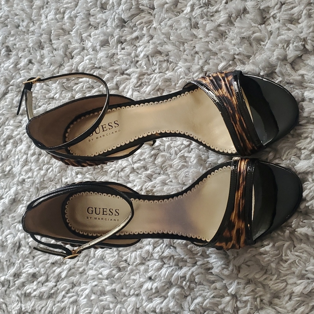 Beautiful leopard print heels.  Worn once indoors and only on carpet.